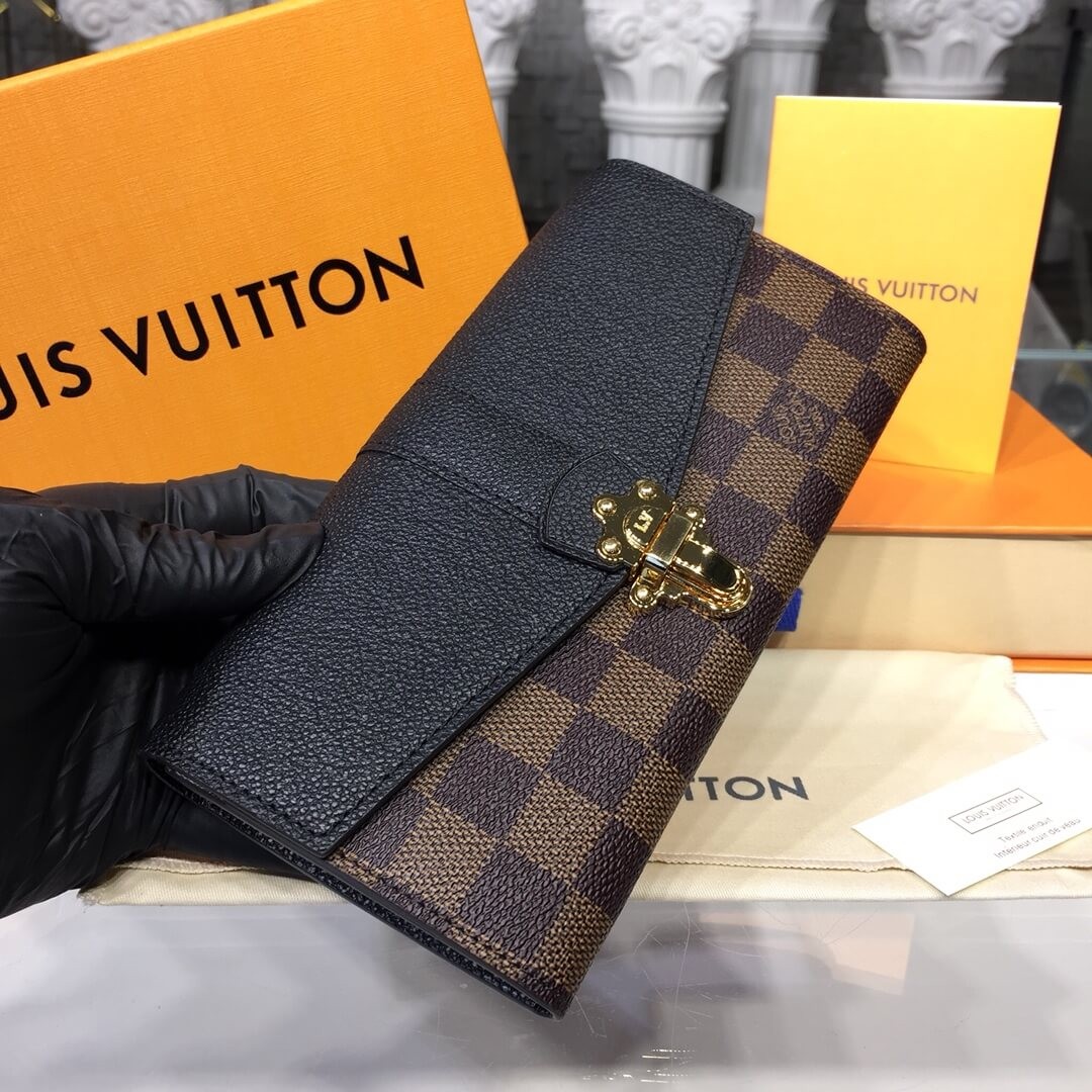 Louis Vuitton Damier Ebene Clapton Wallet N64449