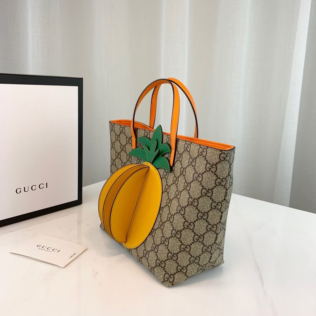 Gucci Childrens GG Tote With Pineapple 580840