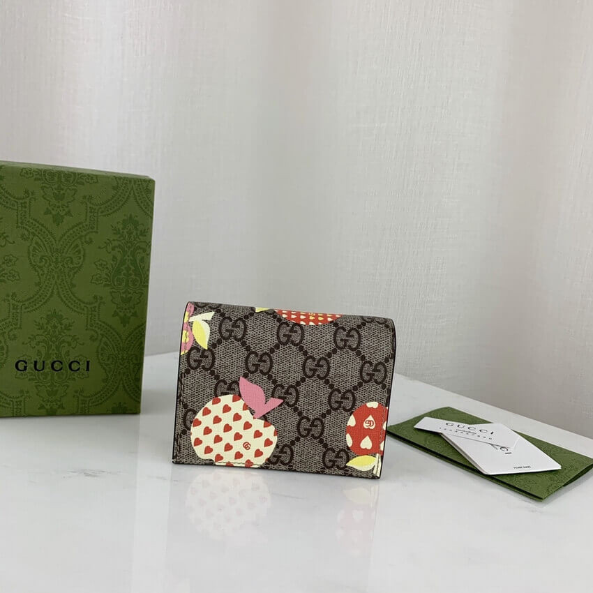 Gucci Les Pommes Card Case Wallet 663922