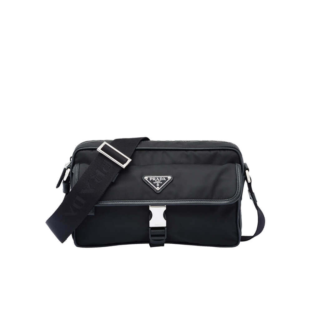 Prada Nylon Cross-Body Bag 2VH074 Black