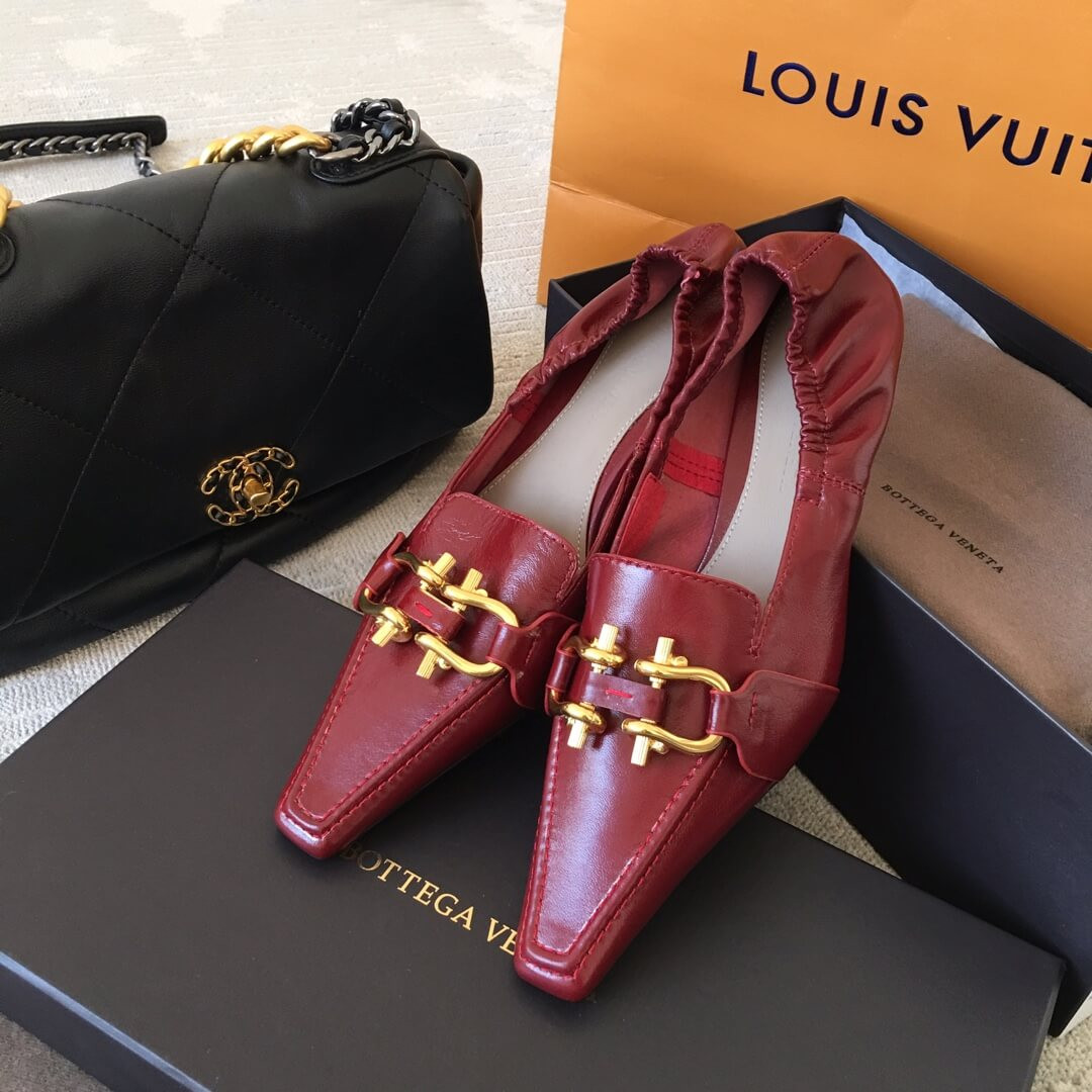 Bottega Veneta Madame Nappa Leather Pumps 608881