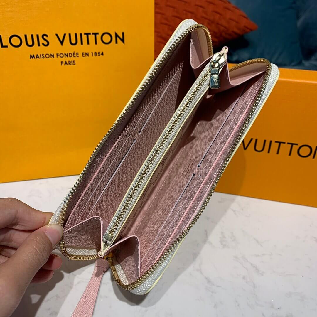 Louis Vuitton Damier Azur Clemence Wallet N61210 N61264