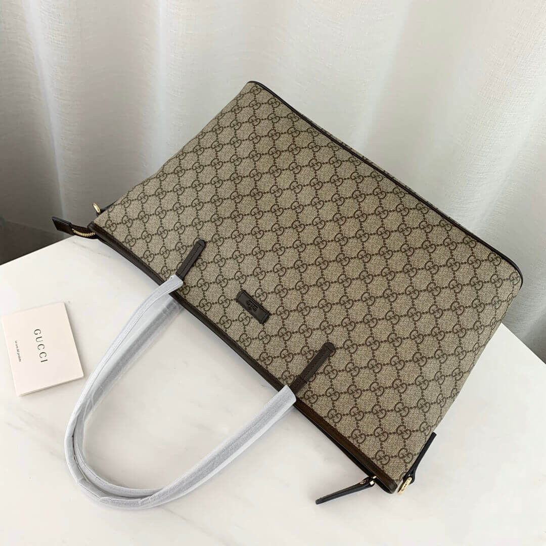Gucci GG Supreme Zip Medium Tote Bag 353437