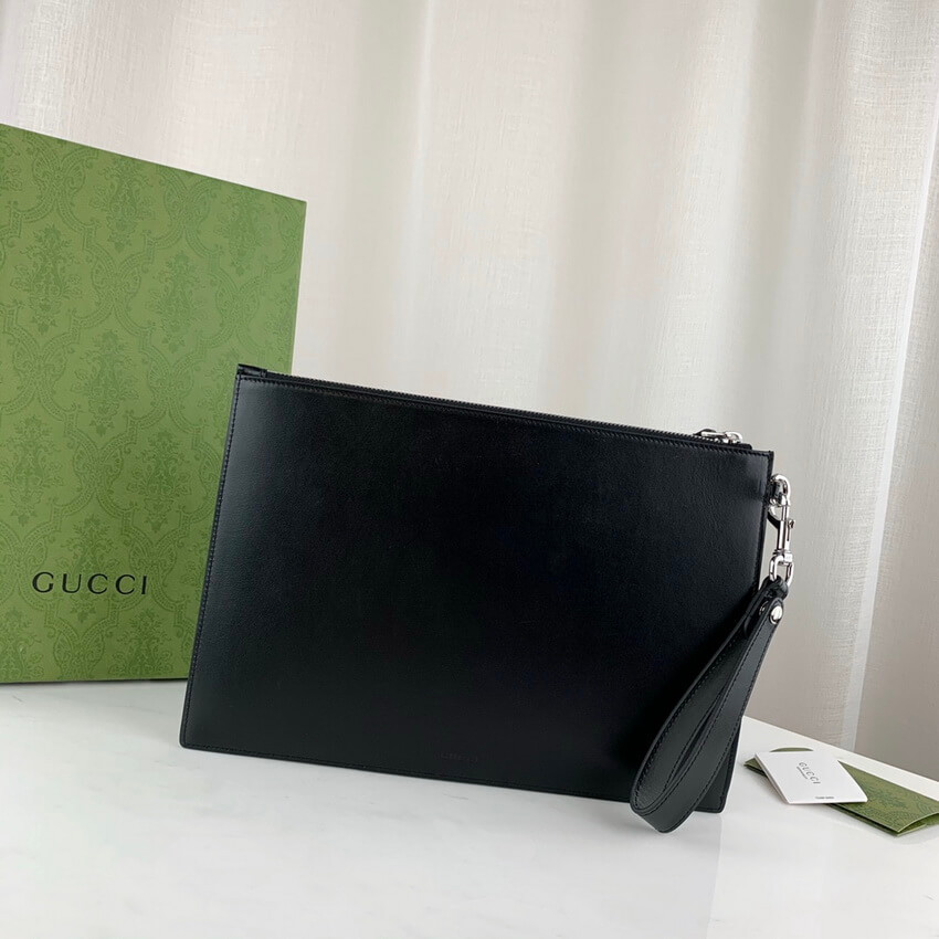 Gucci GG Marmont Smooth Leather Pouch 475317
