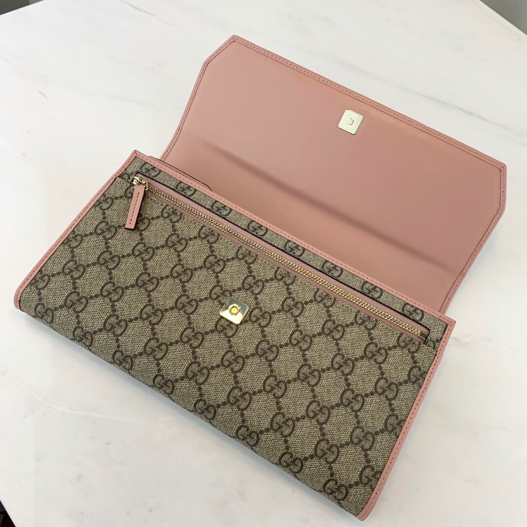 Gucci GG Canvas Continental Wallet 163252