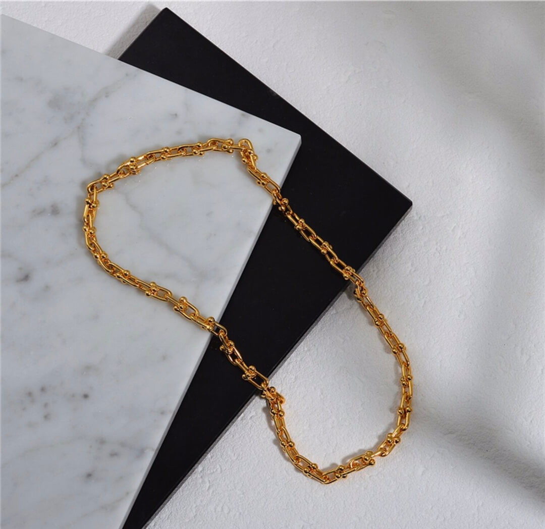 Tiffany & Co Graduated Link Necklace 9651