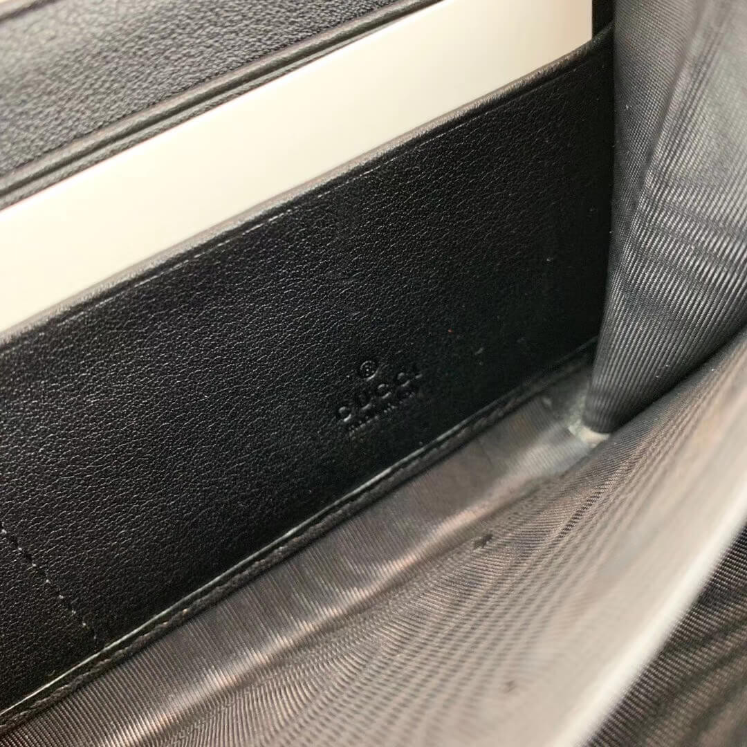 Gucci Bee Print GG Supreme Zip Around Wallet 451273