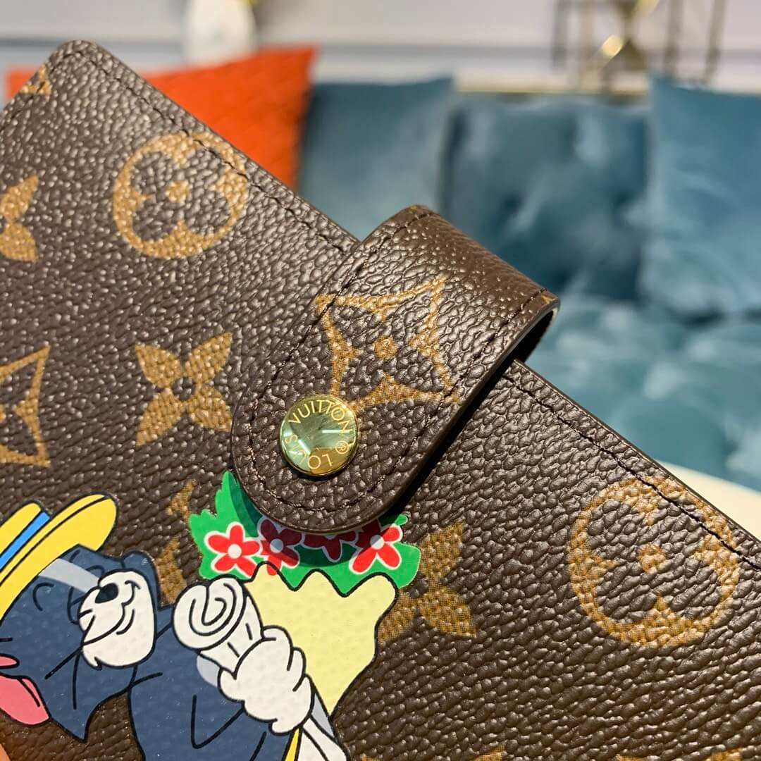 Louis Vuitton Tom and Jerry Print Small Ring Agenda Cover R20005