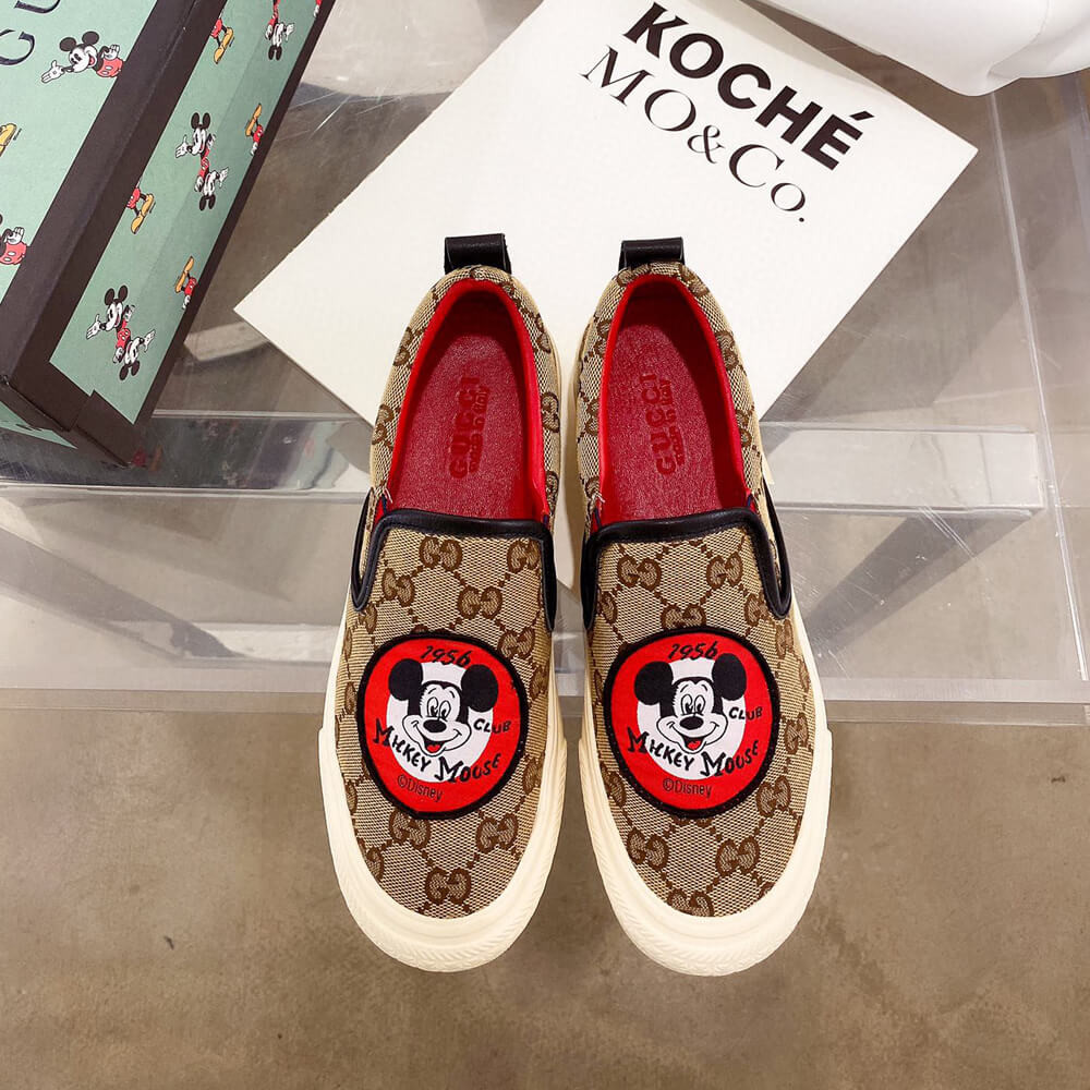 Gucci GG Disney x Gucci Loafer 875605 Black / Red