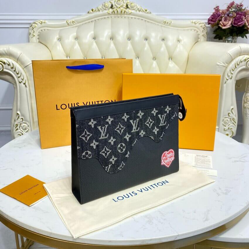 Louis Vuitton x Nigo Pochette Voyage MM M45961 Black