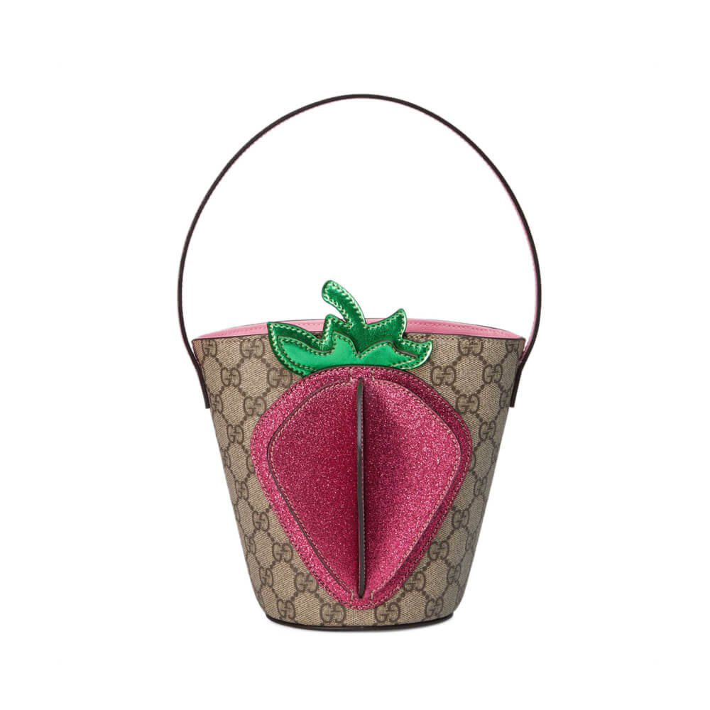 Gucci Childrens GG 3-D Strawberry Bucket Bag 630591
