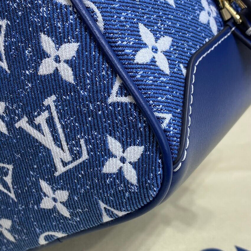 Louis Vuitton Denim Jacquard Textil Square Bag M59611