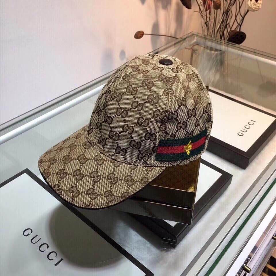 Gucci Original GG Canvas Baseball Hat with Web 200036