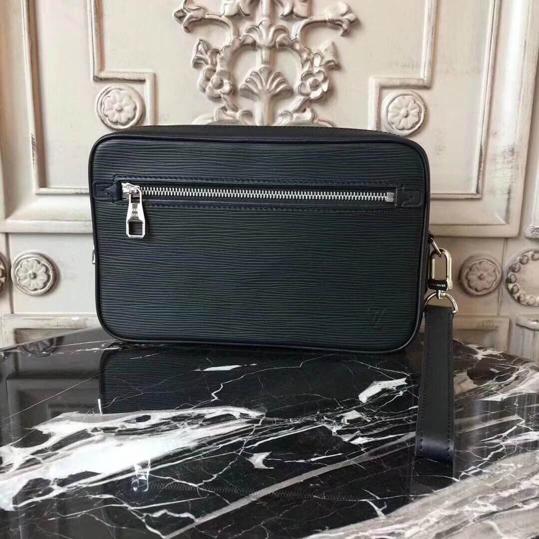 Louis Vuitton Taiga Leather Epi Leather Kasai Clutch M33423