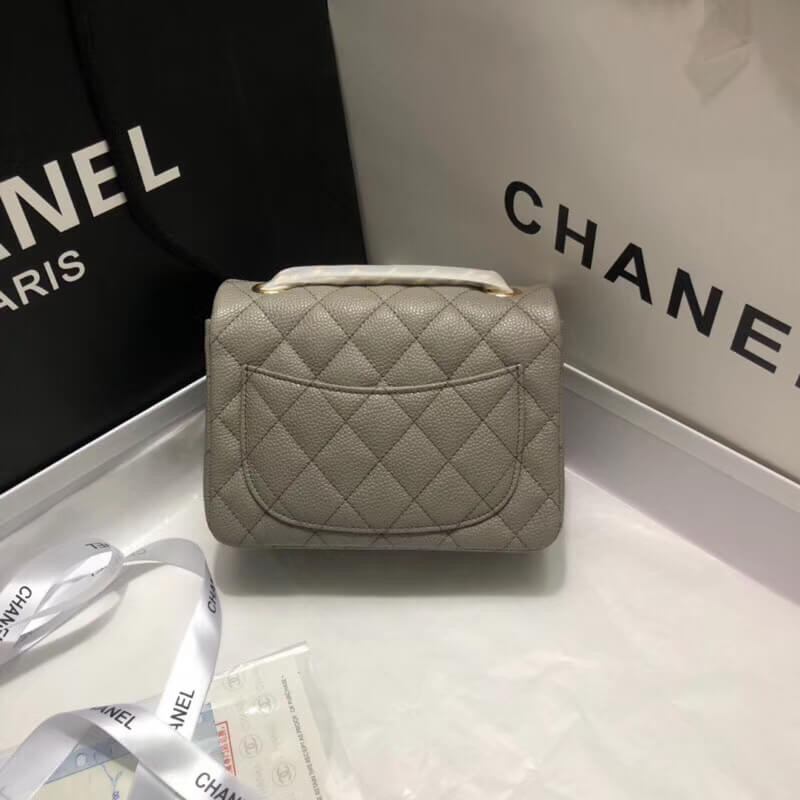 Chanel Caviar Leathe 17cm Classic Flap Bag 1115