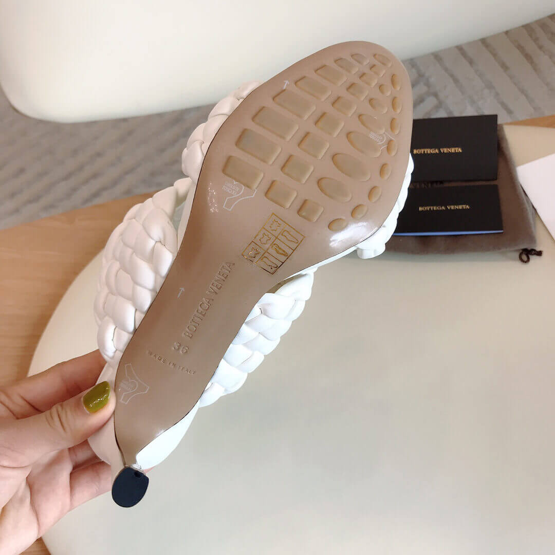 Bottega Veneta BV Curve Sandals 621213 White