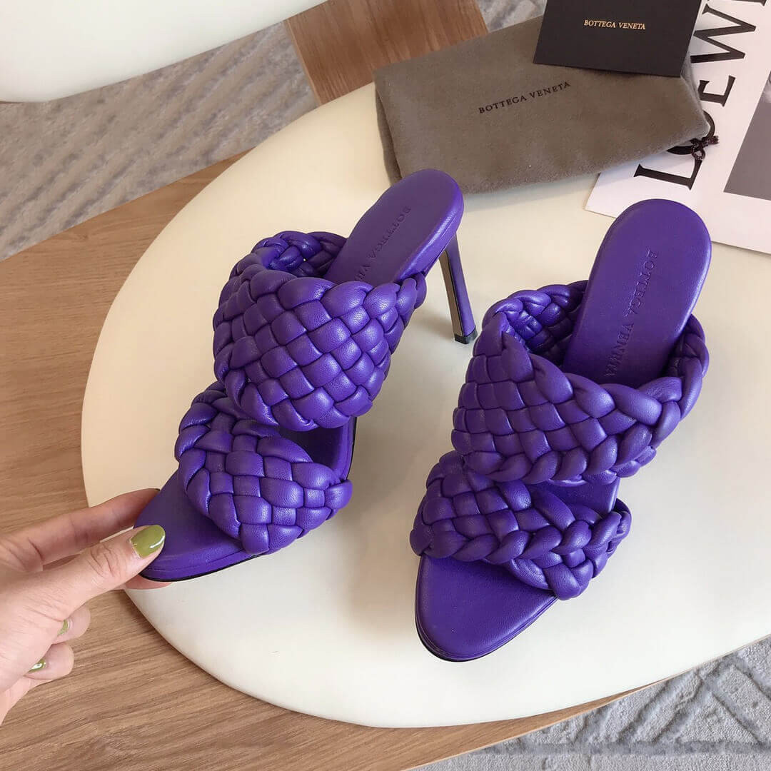 Bottega Veneta BV Curve Sandals 621213 Purple