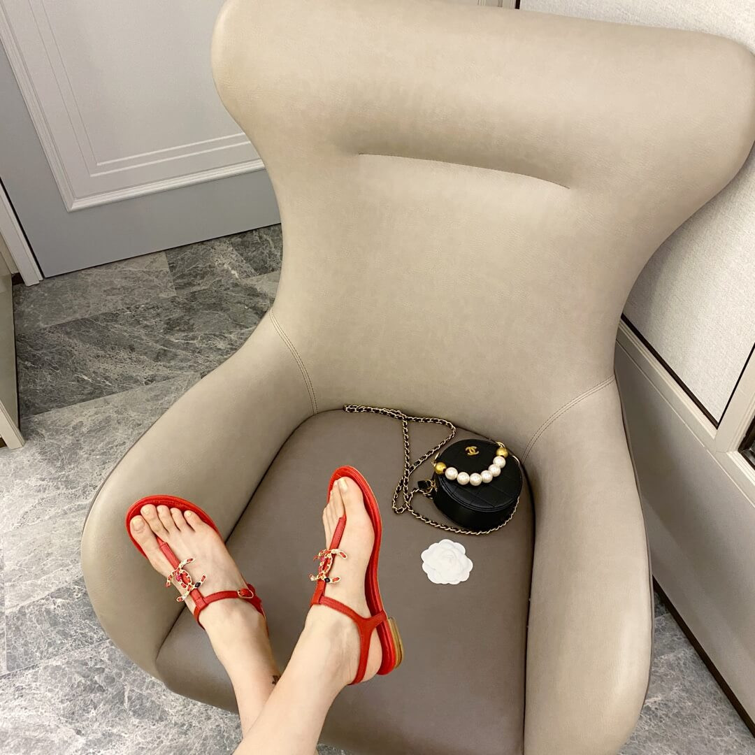 Chanel Quilted Double C Sandal G36238