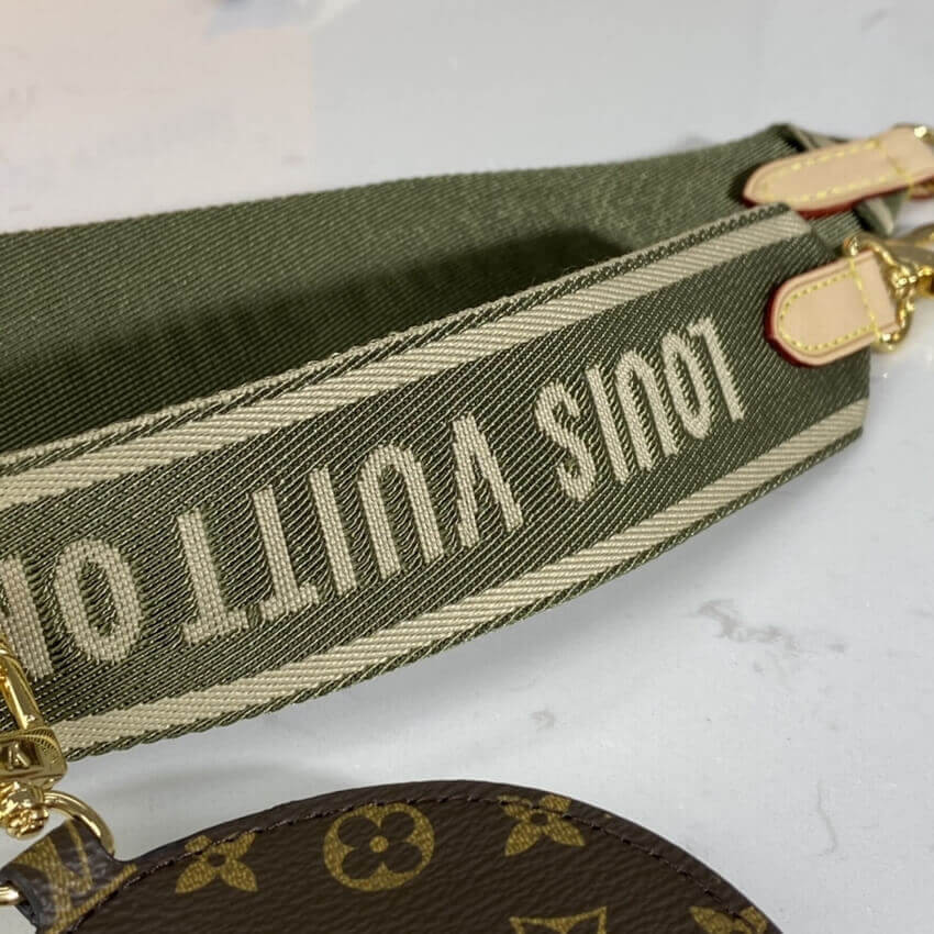 Louis Vuitton Pochette Bandouliere Multi Strap J02487 Kahki&Beige