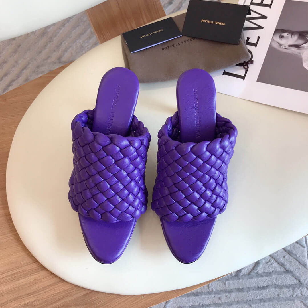 Bottega Veneta BV Curve Sandals 621340 Purple