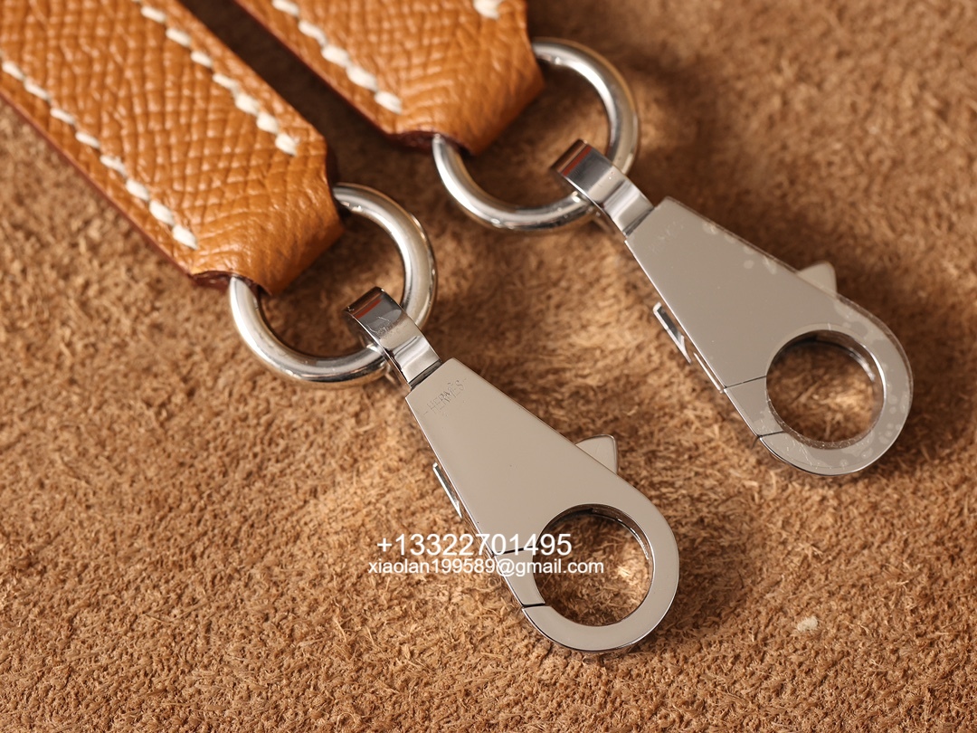 Hermès Kelly Handbag in Gold Brown Epsom Cowhide Leather, Purely Handcrafted, High-End Customization Edition