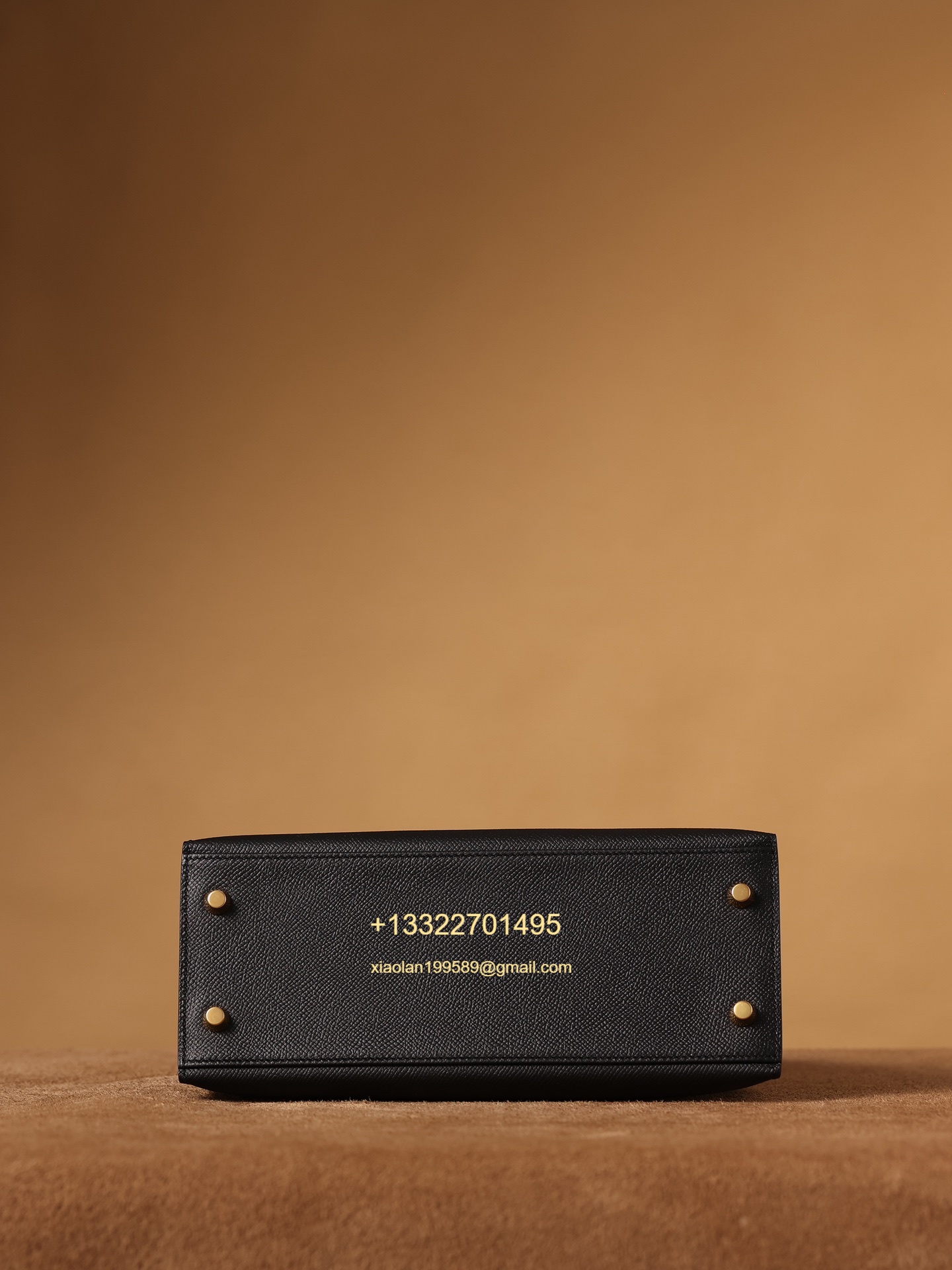 Hermès Kelly Handbag in Black Epsom Cowhide Leather, Purely Handcrafted, High-End Customization Edition