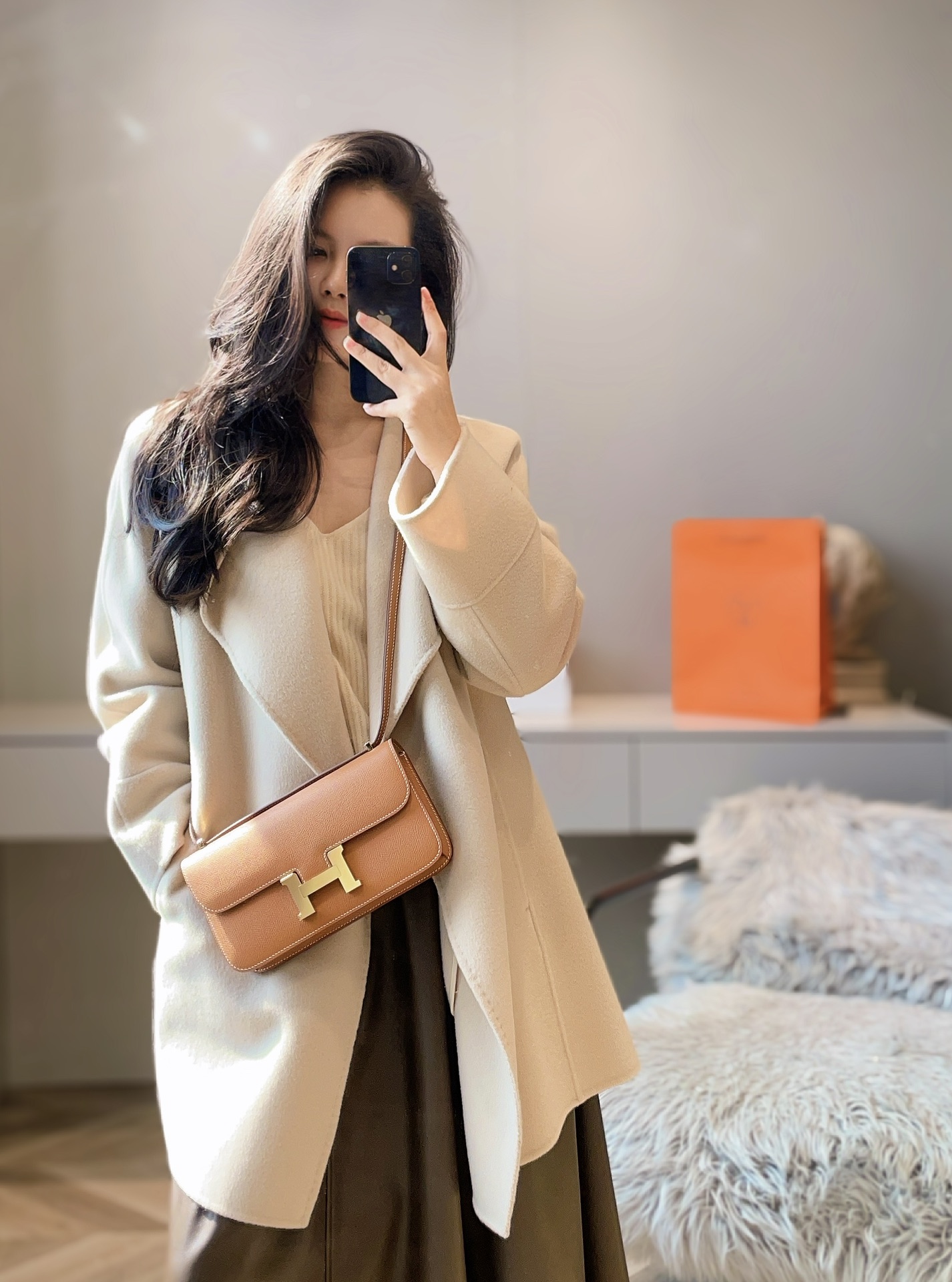 Hermès Constance To Go in Epsom leather, purely handcrafted, high-end customization edition.