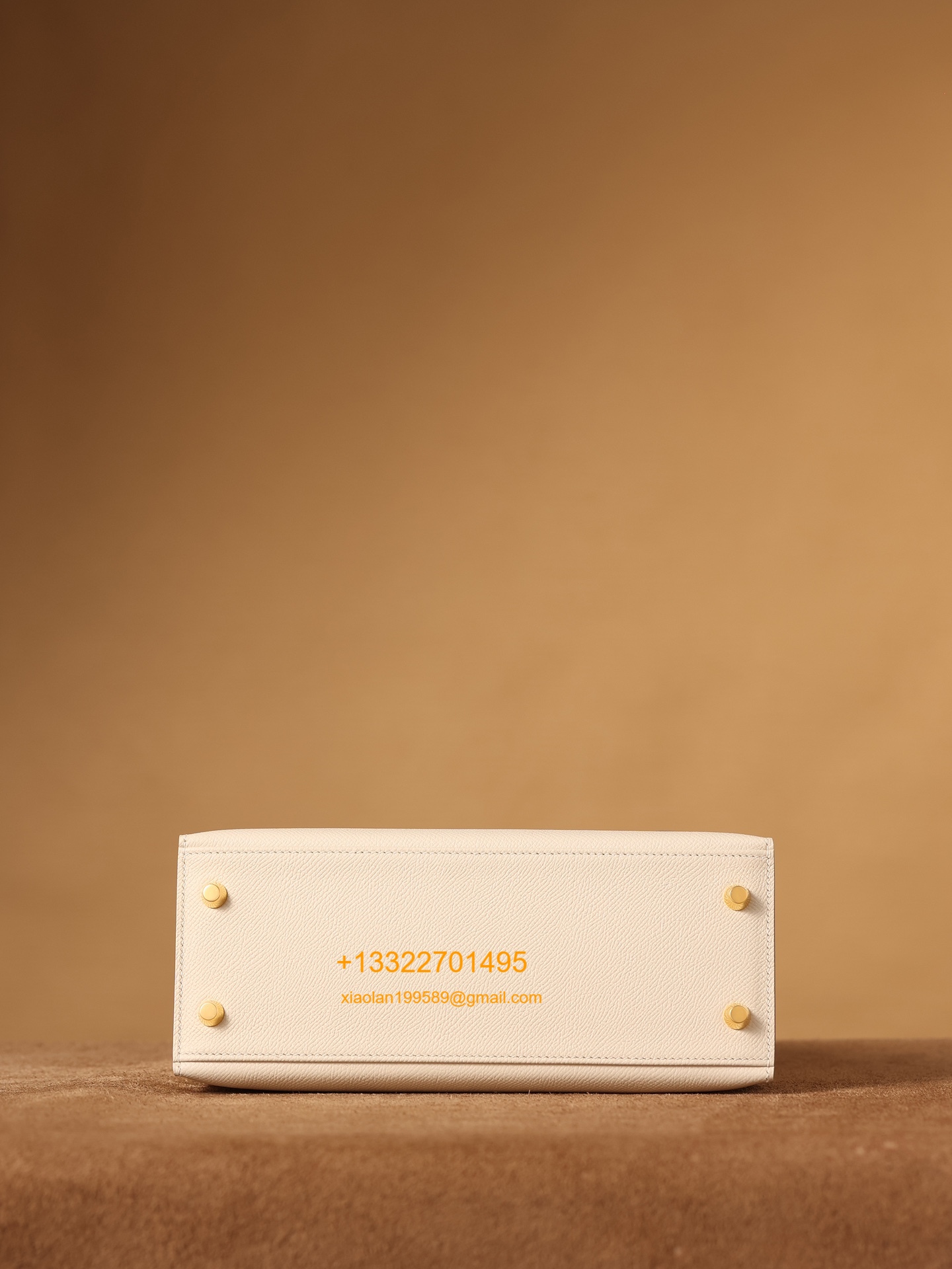 Hermès Kelly Handbag in Milky White Epsom Cowhide Leather, Purely Handcrafted, High-End Customization Edition