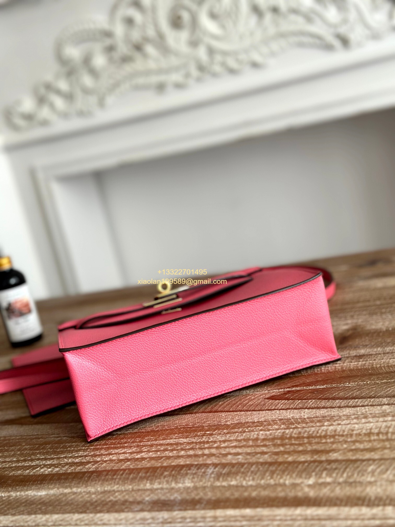 Hermès Swift Kelly Danse Bag in Milky Pink, Fully Handmade High-end Customization.