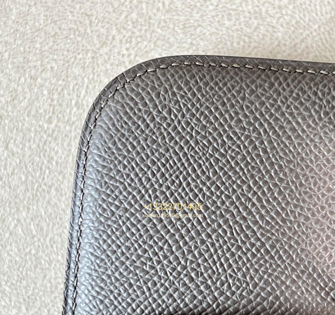 Hermès Constance 18/24 in Etoupe Grey Epsom leather, purely handcrafted, high-end customization edition.