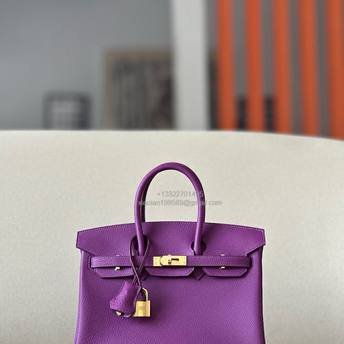 Hermès Birkin 25/30/35cm, handcrafted with togo  leather –Anemone Purple