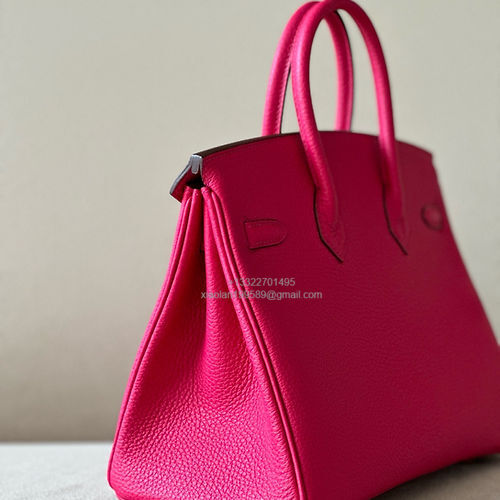 Hermès Birkin 25/30/35cm, handcrafted with togo  leather –Mexican Pink