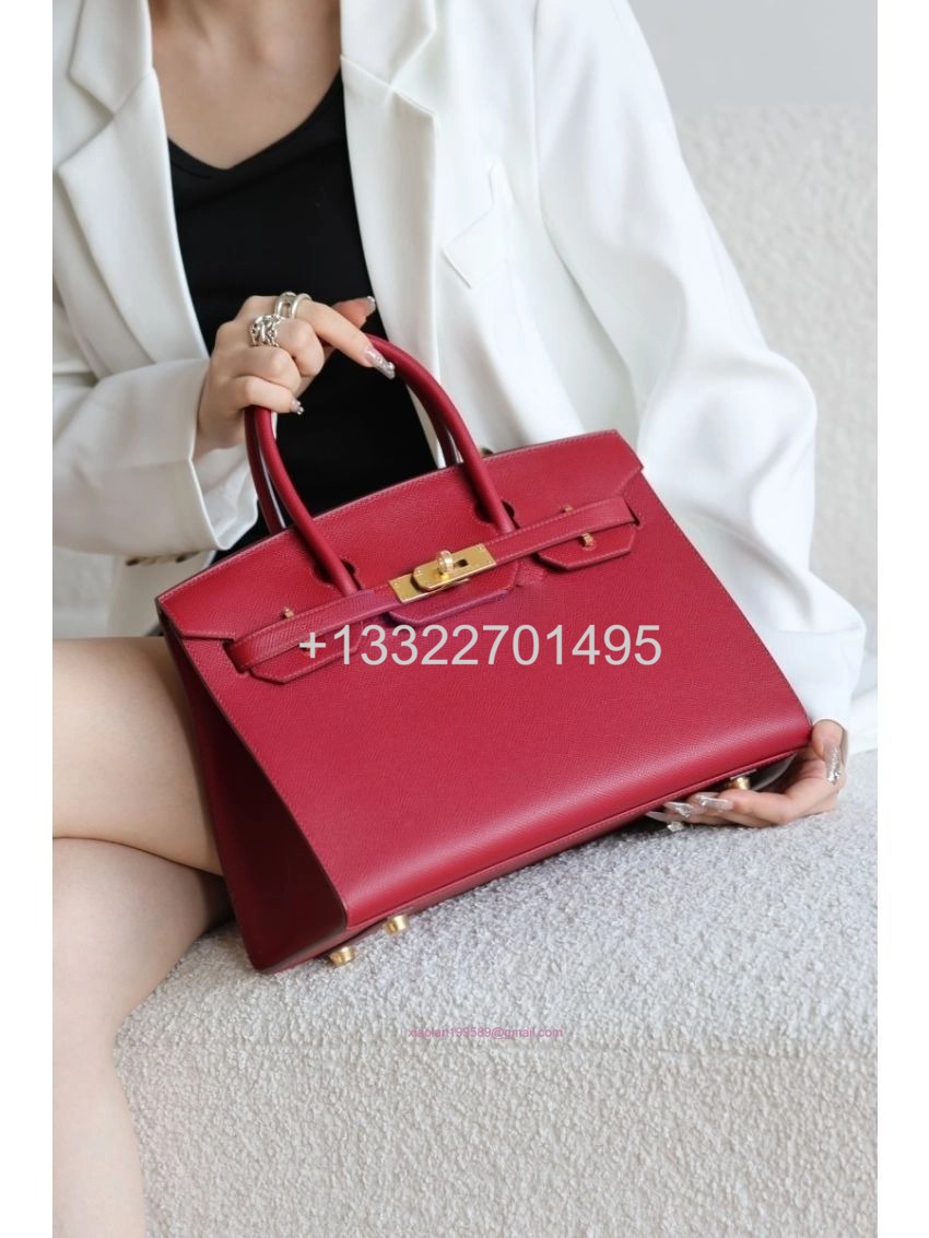 Hermes Birkin Sellier Bag B5 Rubis Epsom Leather