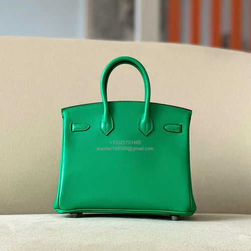 Hermès Birkin 25/30/35cm, handcrafted with imported French SWIFT leather – Mint Green