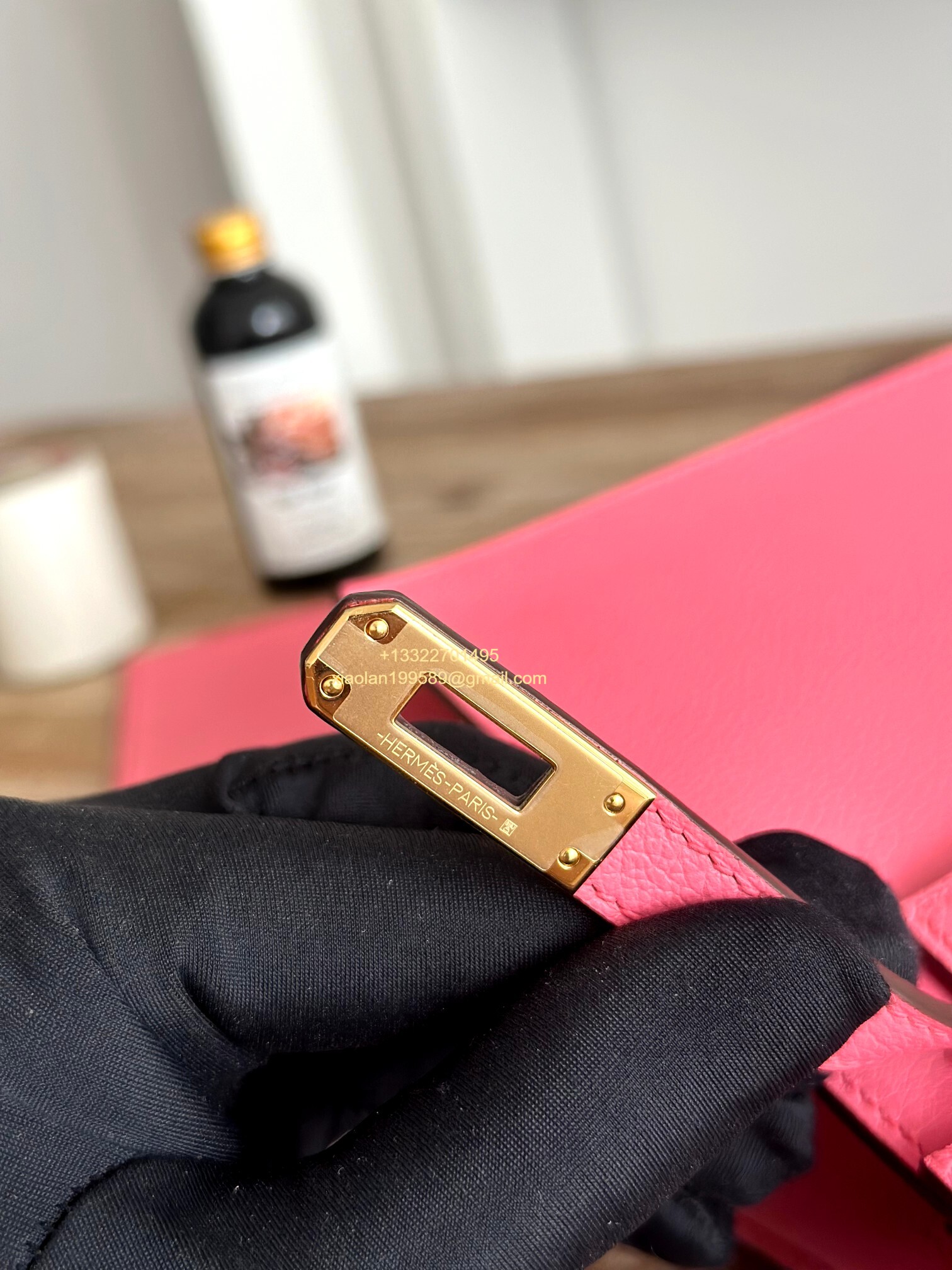 Hermès Swift Kelly Danse Bag in Milky Pink, Fully Handmade High-end Customization.