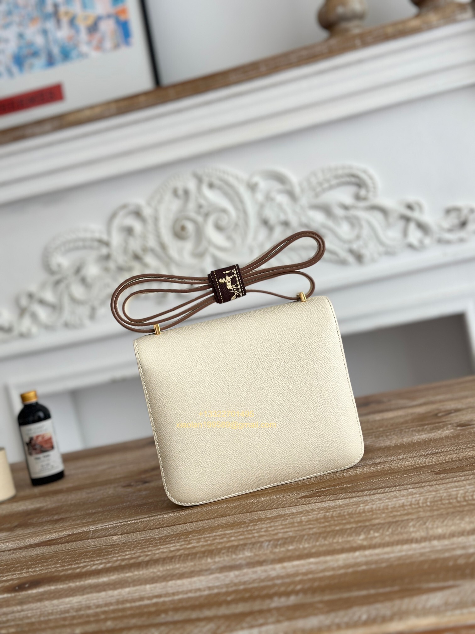 Hermès Constance 18/24 in Milkshake White Epsom leather, purely handcrafted, high-end customization edition.