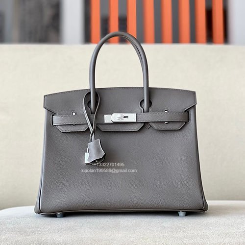 Hermès Birkin 25/30/35cm, handcrafted with imported French Epsom leather – Tin Grey