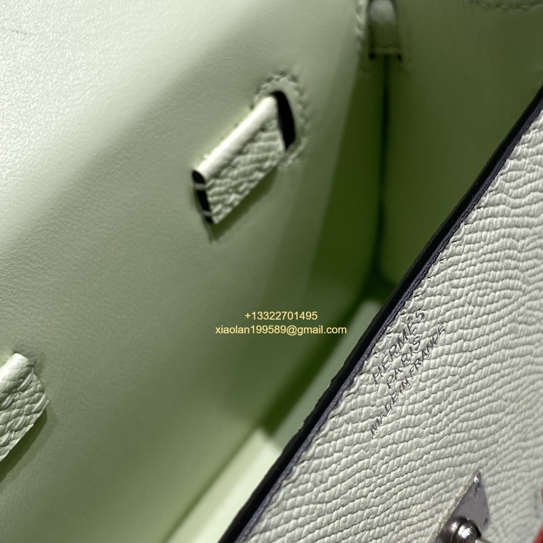 Hermès Kelly Doll Quelle Idole Picto Bag, Limited Edition in Bubble Green.