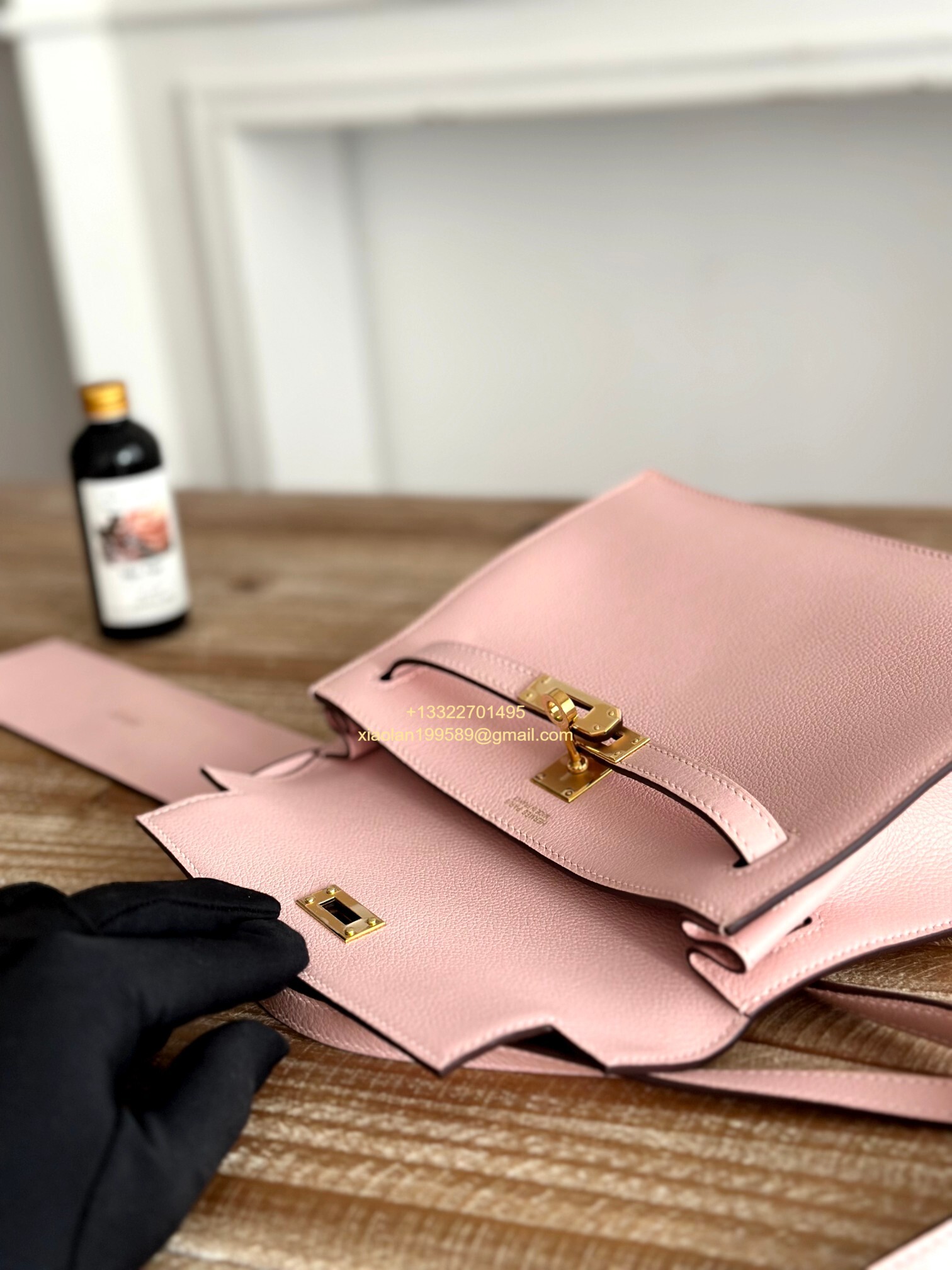 Hermès Swift Kelly Danse Bag in 3Q Pink, Fully Handmade High-end Customization.