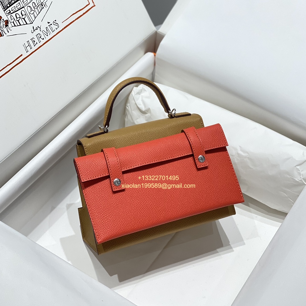 Hermès Kelly Doll Quelle Idole Picto Bag, Limited Edition in Milk Tea.