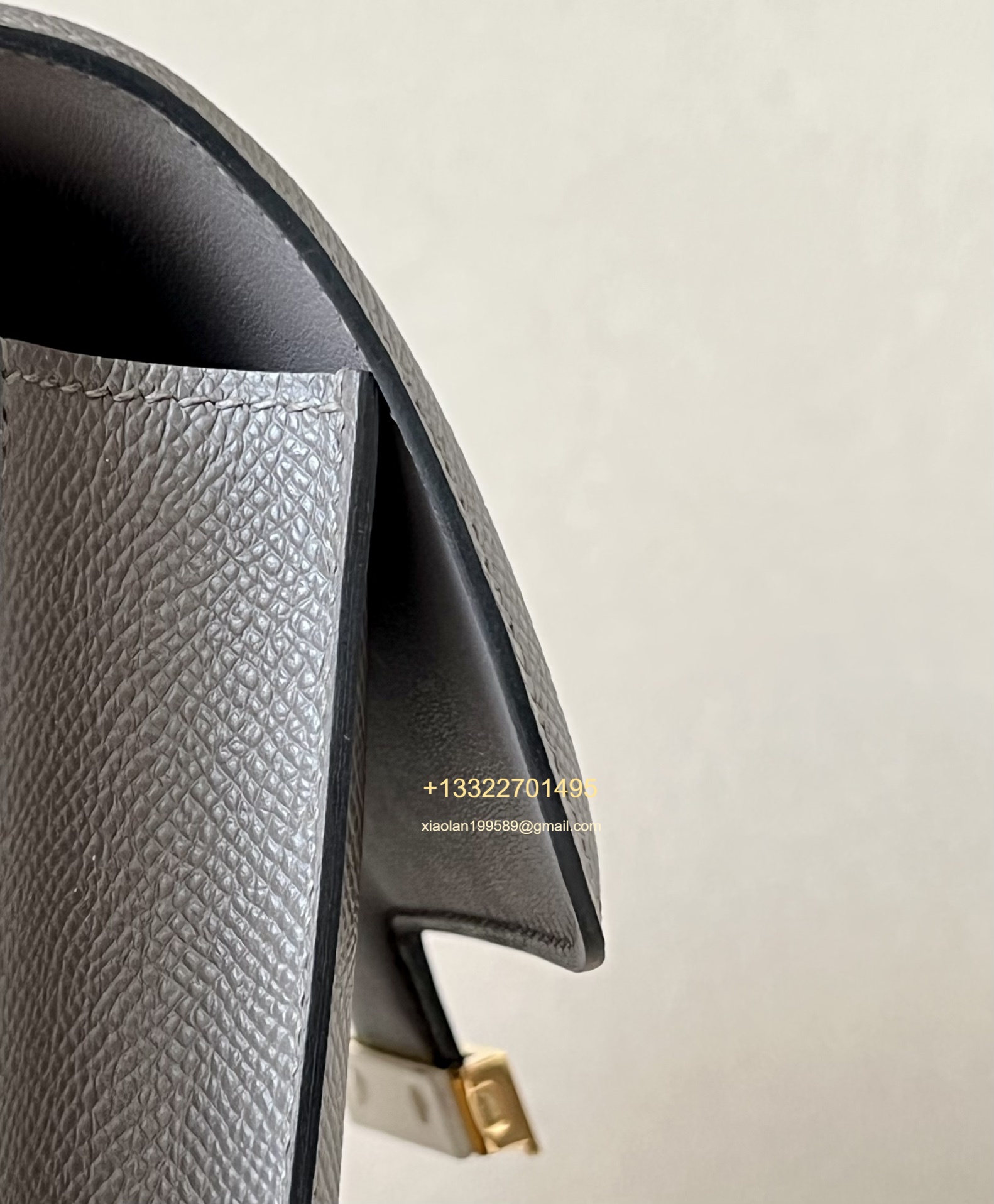 Hermès Constance 18/24 in Etoupe Grey Epsom leather, purely handcrafted, high-end customization edition.