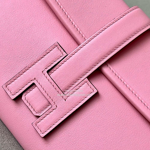Hermes Jige Elan Clutch 29 in1Q Rose Confetti Swift Leather