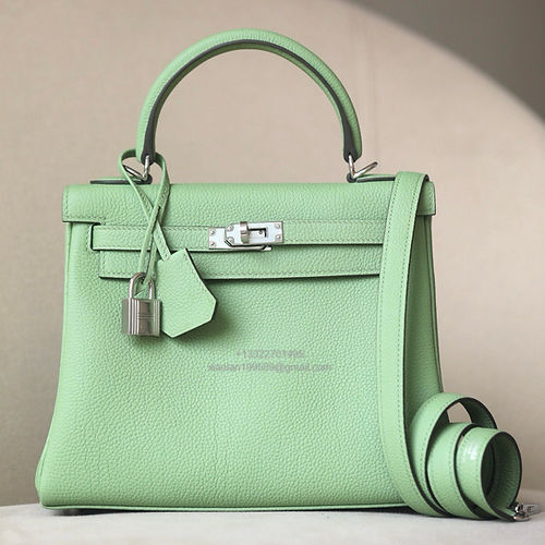 Hermès Kelly 25/28/32cm, Premium Handcrafted Customization in Original Togo Leather – Avocado Green