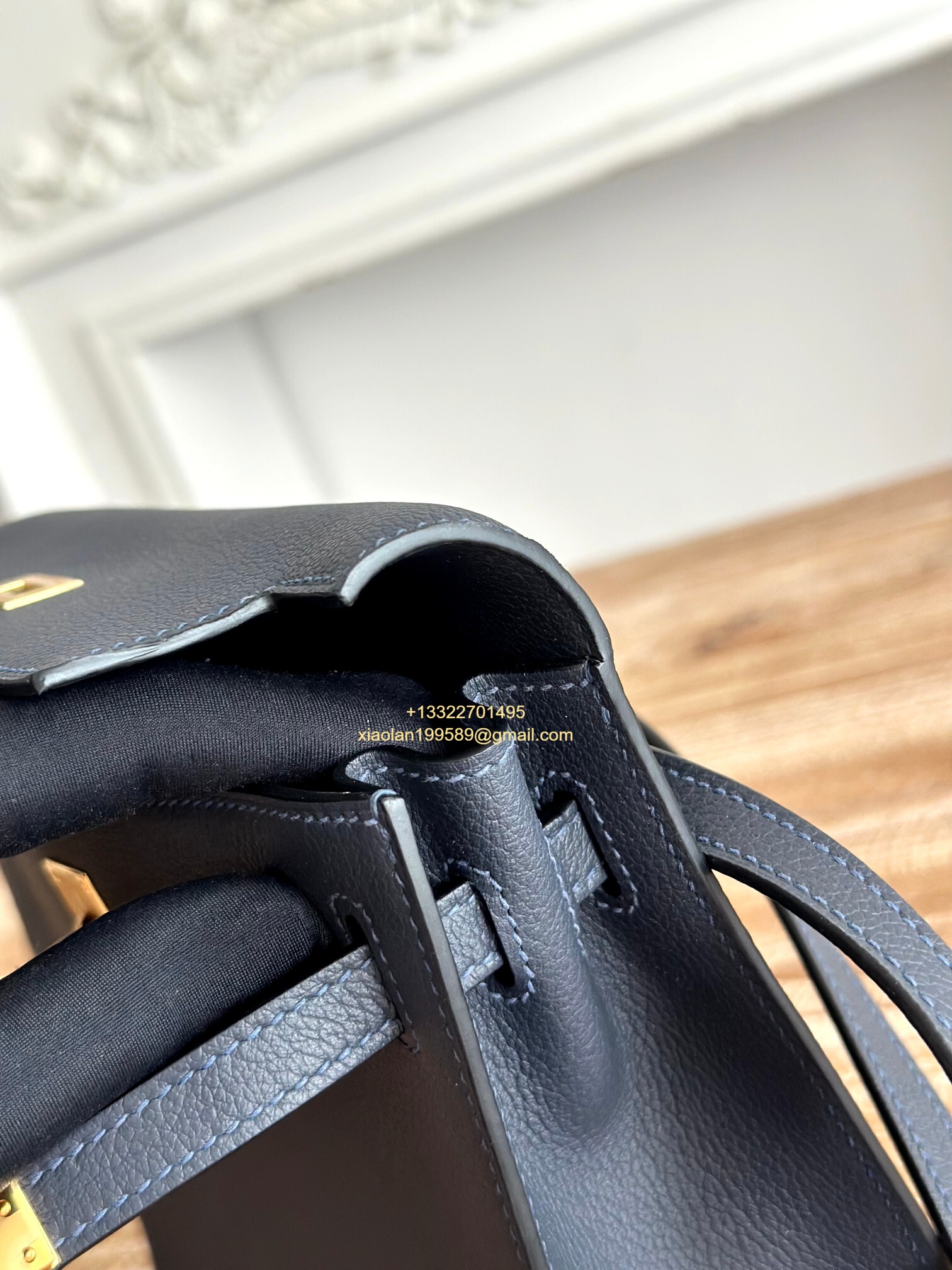 Hermès Swift Kelly Danse Bag in Black, Fully Handmade High-end Customization.
