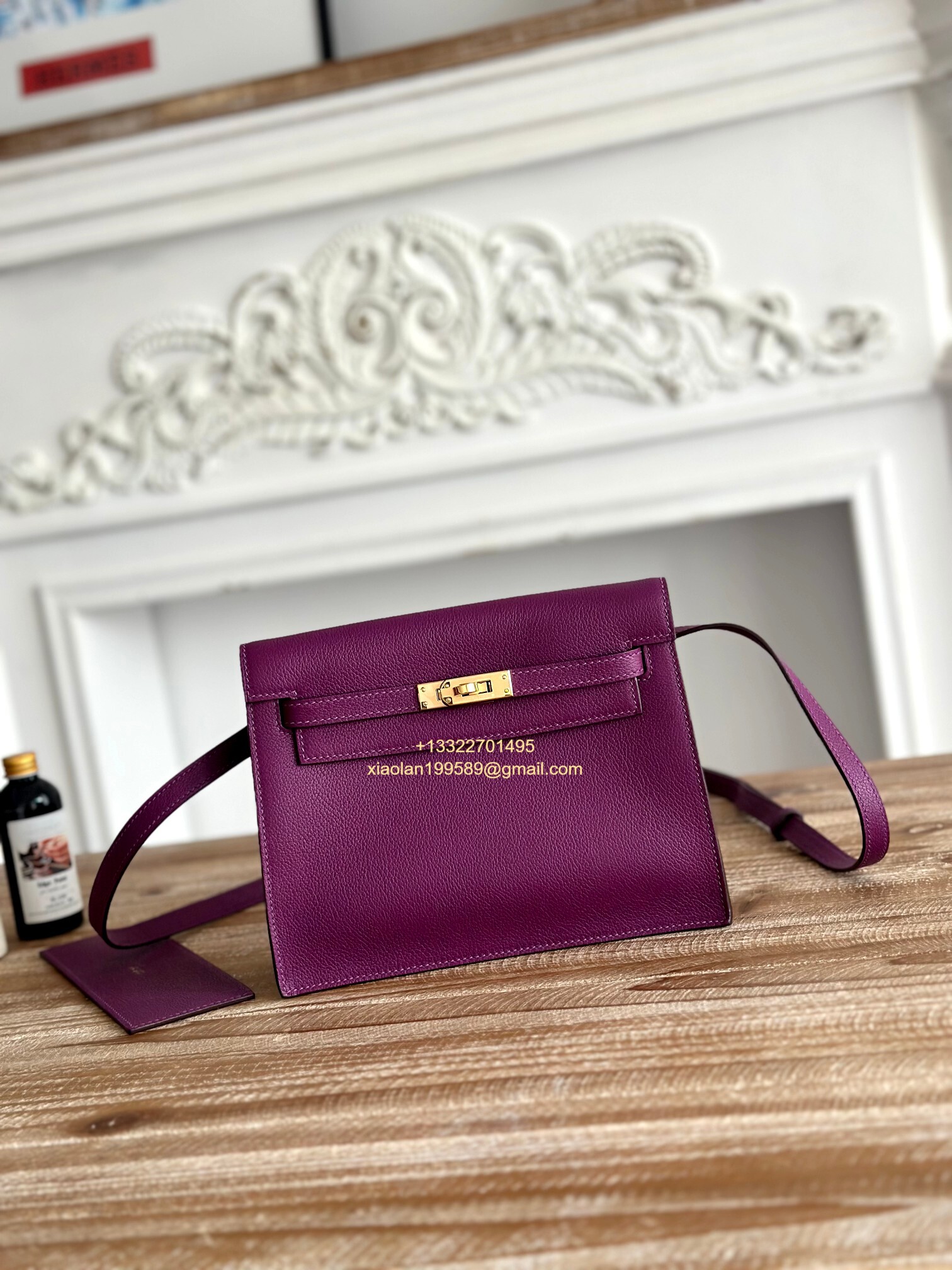 Hermès Swift Kelly Danse Bag in Aster Purple, Fully Handmade High-end Customization.
