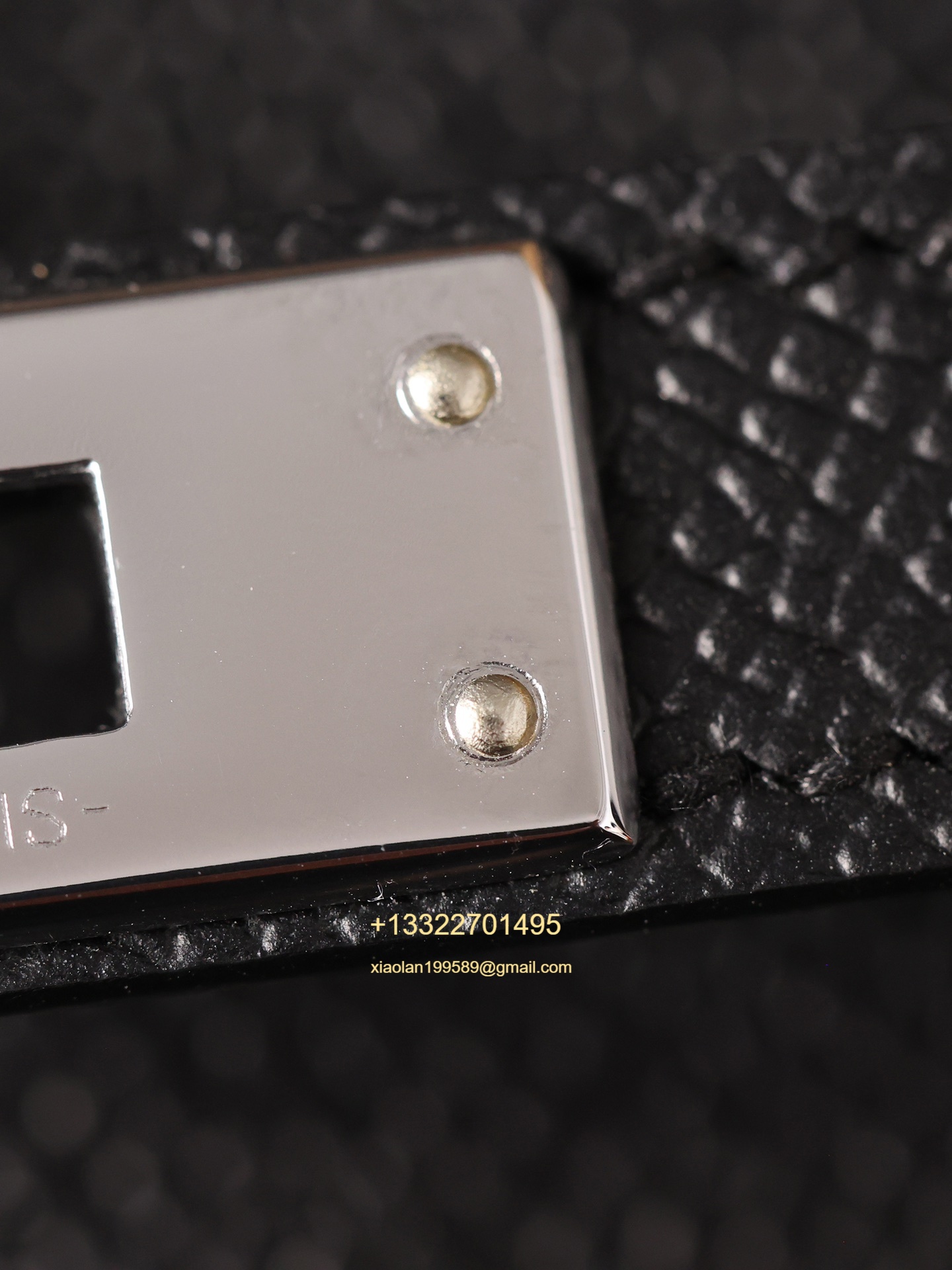 Hermès Kelly Handbag in Black Epsom Cowhide Leather, Purely Handcrafted, High-End Customization Edition