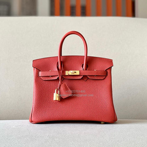 Hermès Birkin 25/30/35cm, handcrafted with togo  leather –Pumpkin