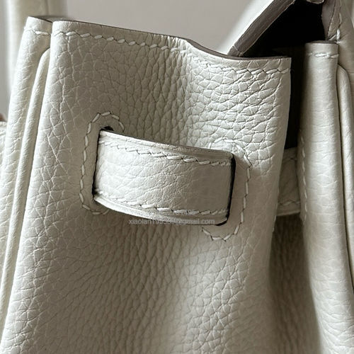 Hermès Birkin 25/30/35cm, handcrafted with togo  leather –Milkshake White