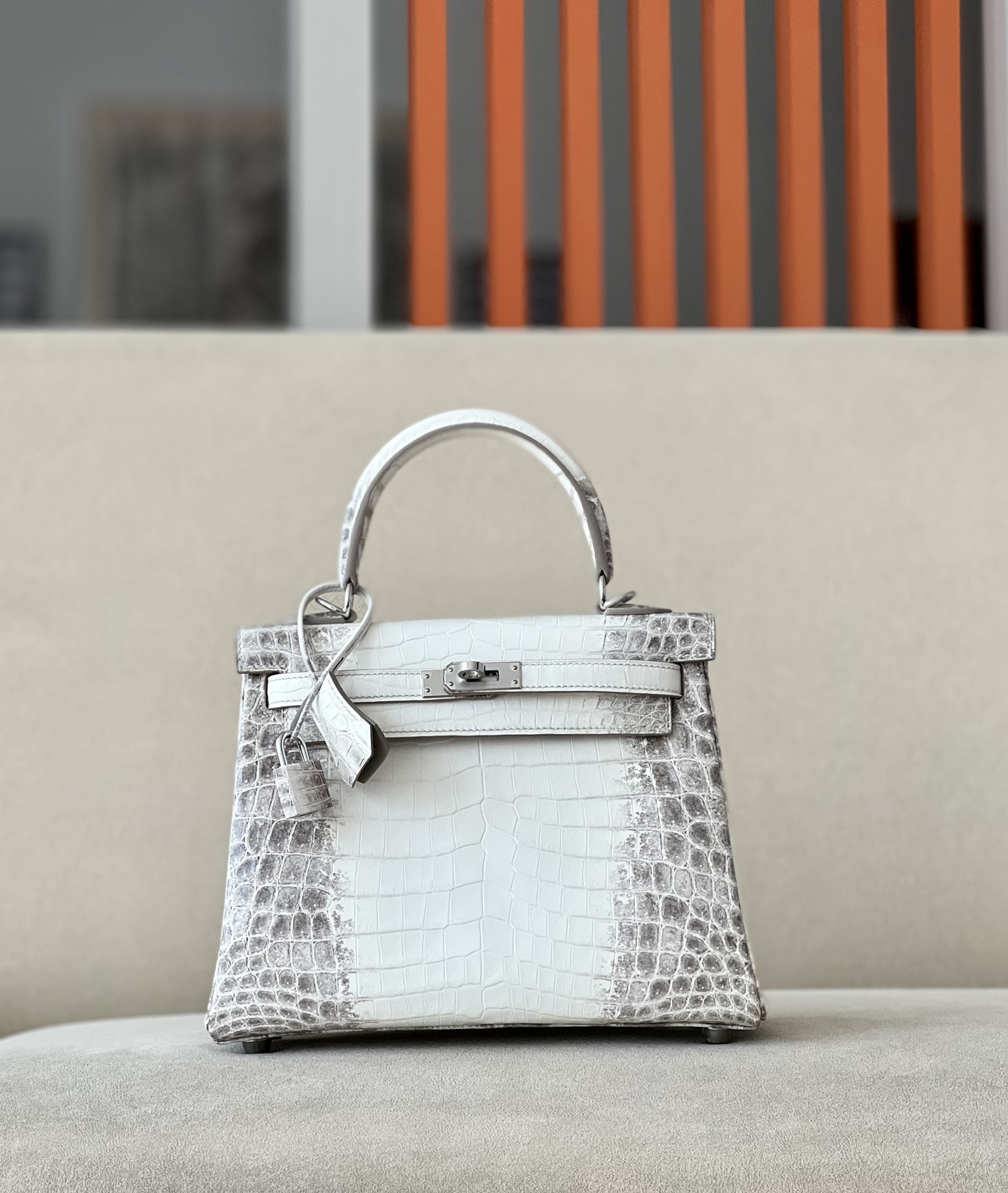 Hermès Signature Treasure — Himalaya Crocodile Kelly 25/28/32cm, Premium Handmade Private Customization.