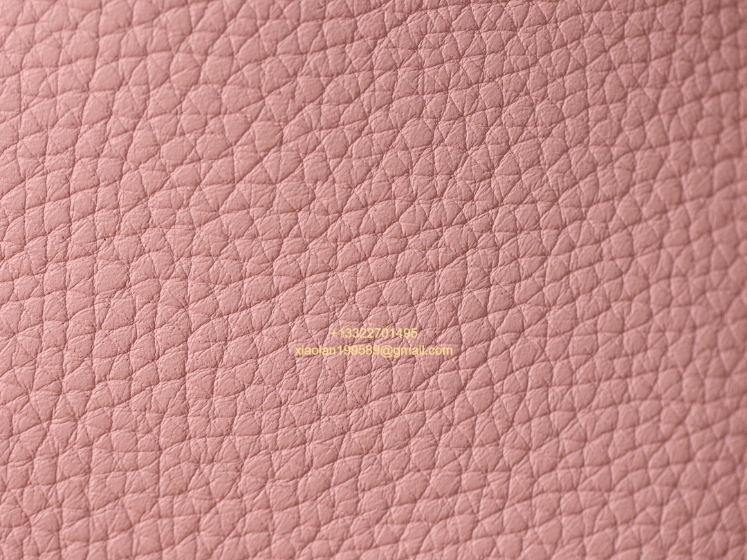 Hermès Picotin 18/22 in Clemence Leather, Hand-stitched with Beeswax Thread, High-end Customization - Sakura Pink.